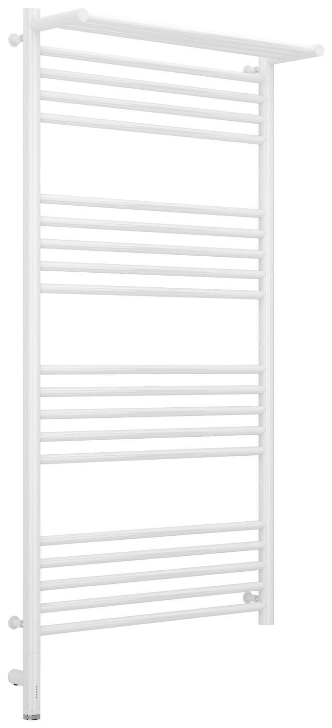 Полотенцесушитель электрический Сунержа Богема 3.0 с 1 полкой 632x1324 мм левый белый 12-5806-1260
