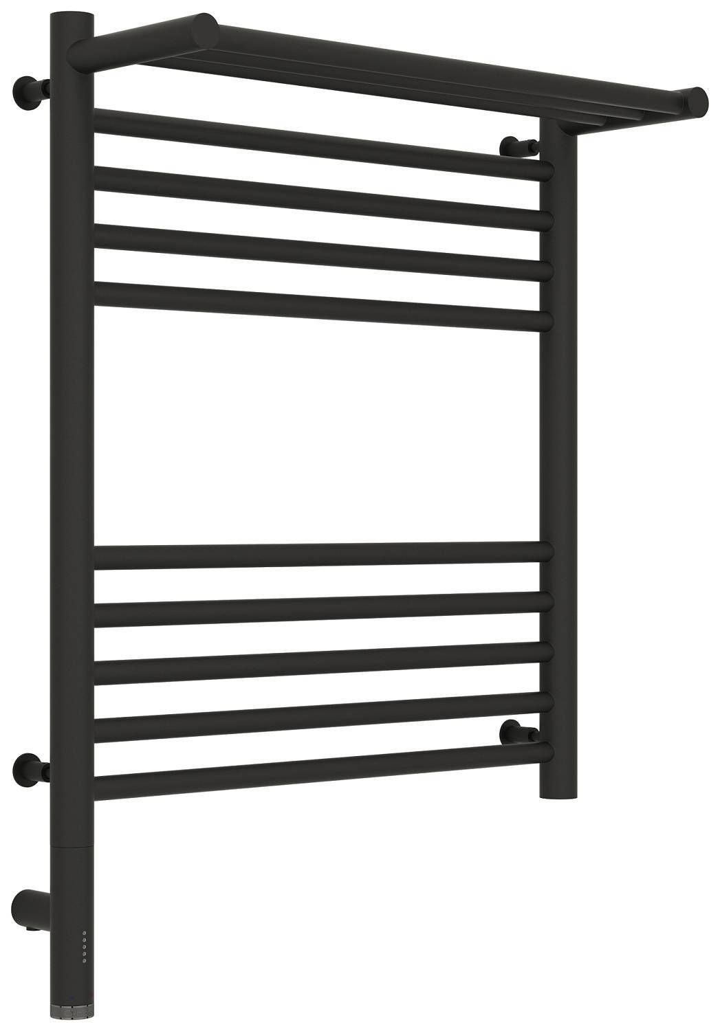 Полотенцесушитель электрический Сунержа Богема 3.0 с 1 полкой 532x724 мм левый темный титан муар 15-5806-6050