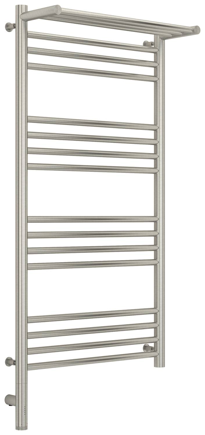 Полотенцесушитель электрический Сунержа Богема 3.0 с 1 полкой 532x1124 мм левый сатин 071-5806-1050