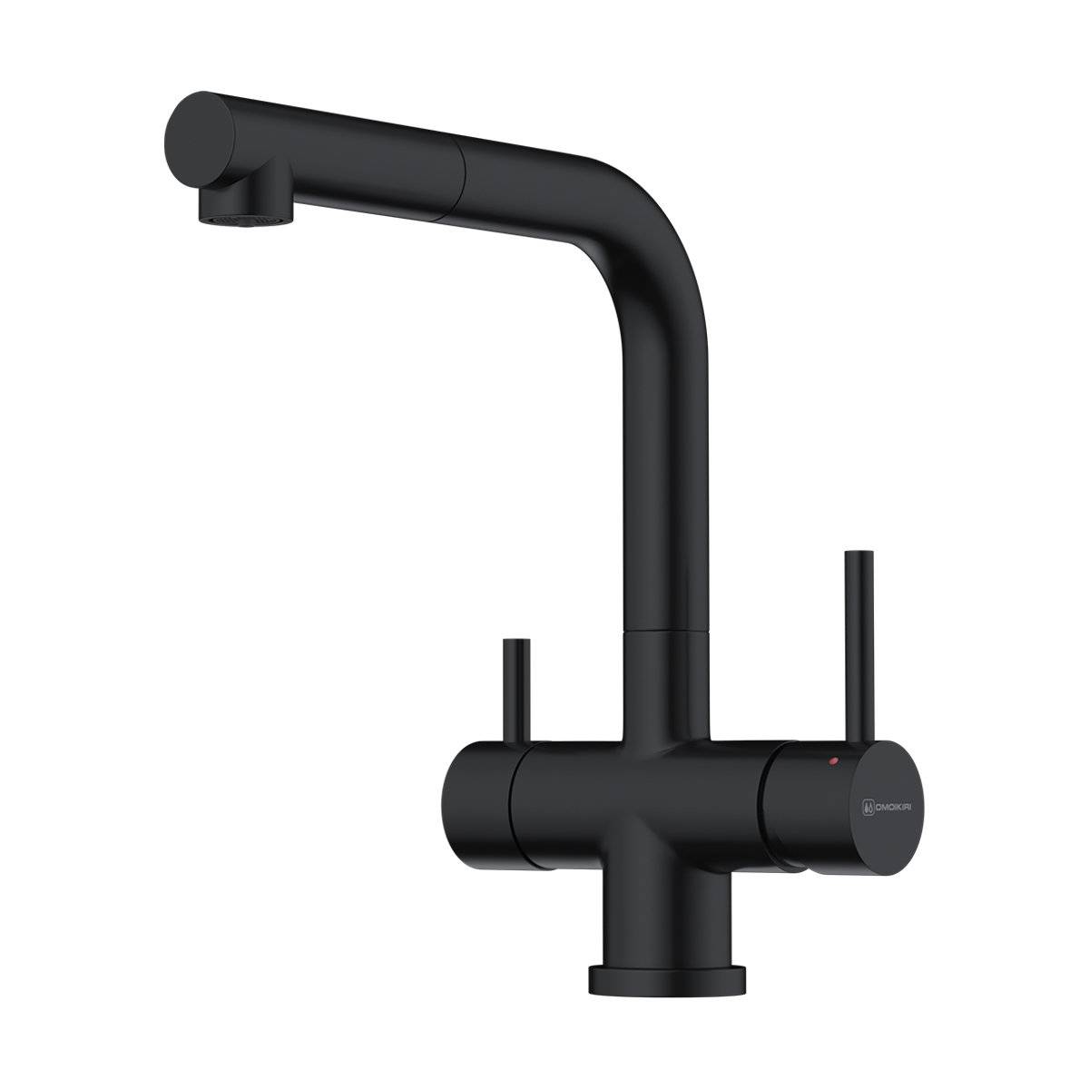 Смеситель для кухни Omoikiri Takamatsu-S-GB с выдвижным изливом под фильтр графит 4994358