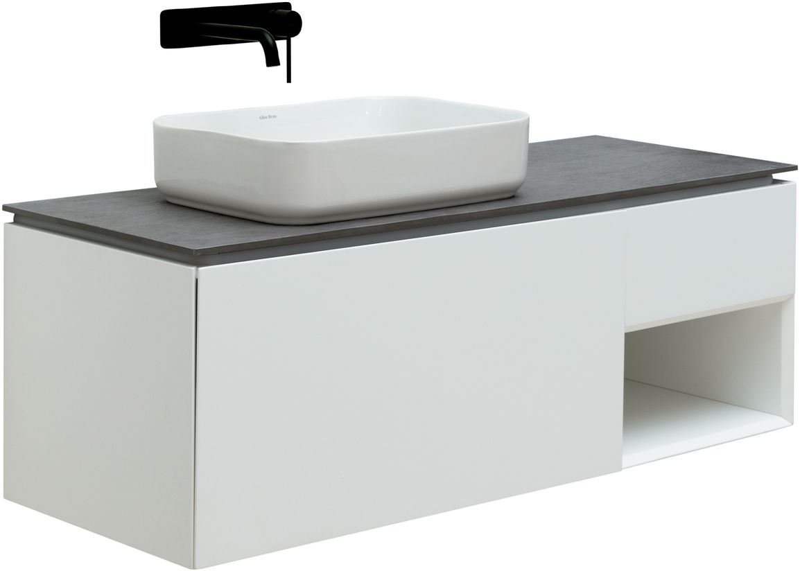 Тумба под раковину Allen Brau Infinity 119,2x45,6x40,8 см белый 1.21006.WM