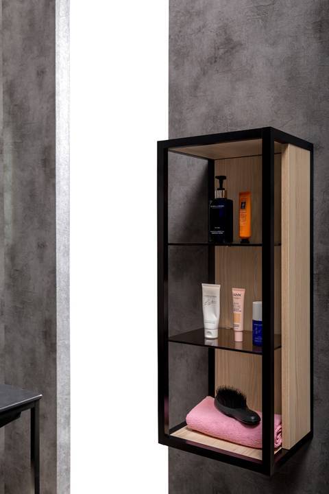 Шкаф-пенал подвесной Armadi Art Loft 26,5х30х75 см светлое дерево 895-L