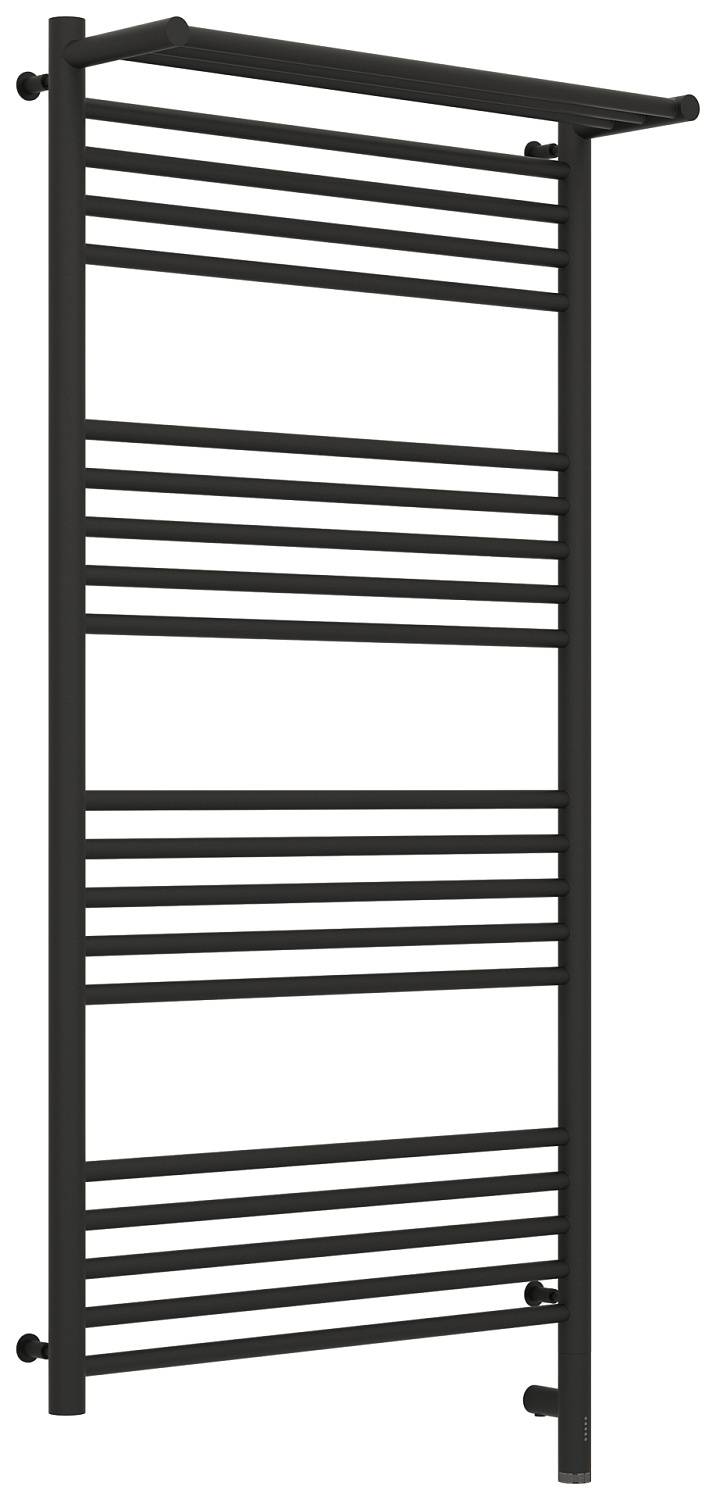 Полотенцесушитель электрический Сунержа Богема 3.0 с 1 полкой 63.2x132.4 см правый темный титан муар 15-5807-1260
