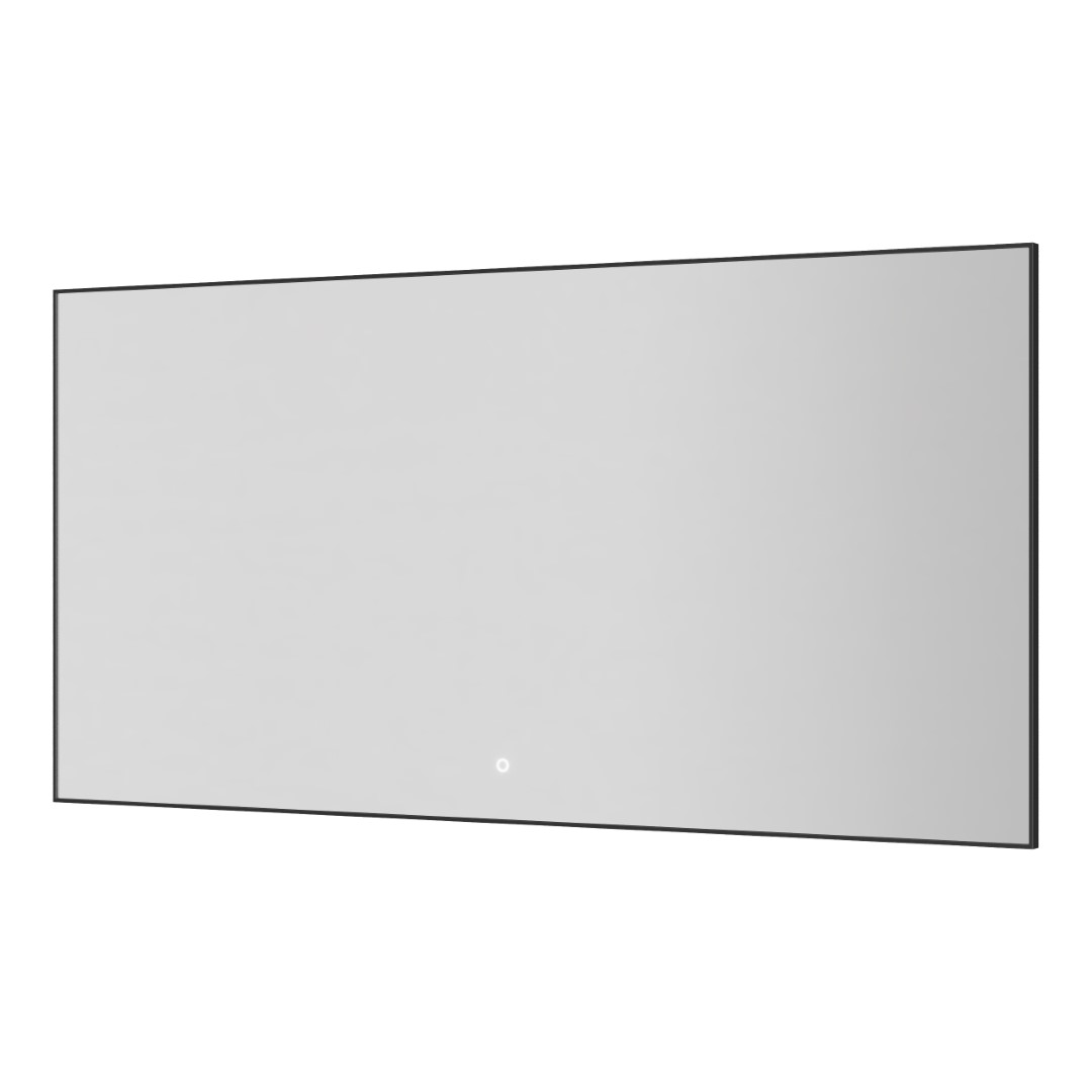 Зеркало прямоугольное Boheme с LED подсветкой и антизапотеванием 70x140 см оружейная сталь 543-140-GM