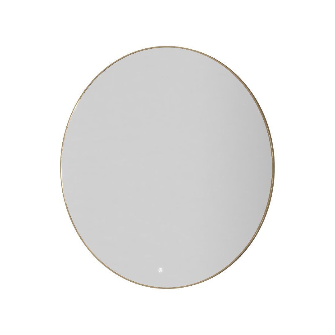 Зеркало круглое Boheme 100x100 см с LED-подсветкой сенсором и антизапотеванием золото 545-100-G