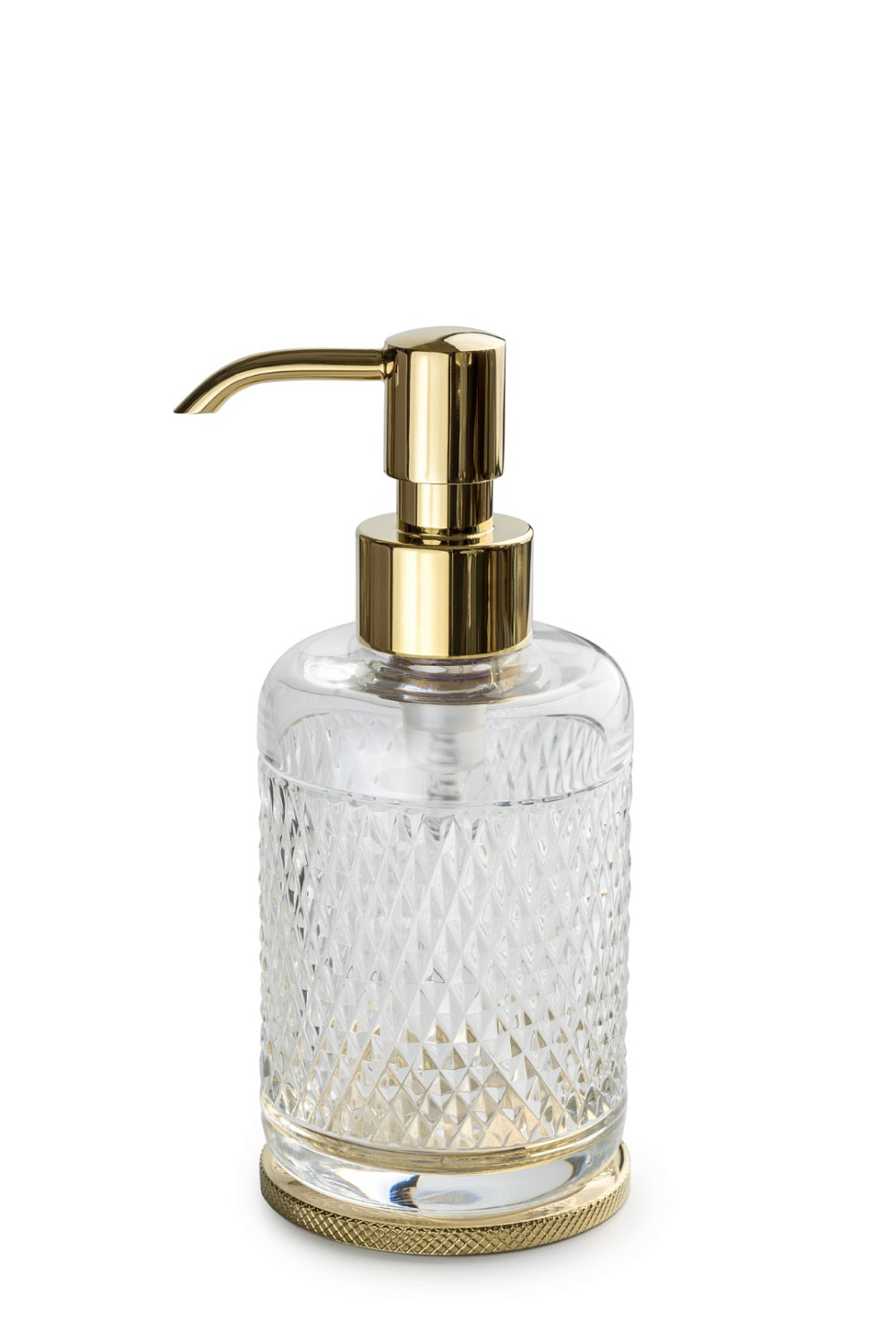 Дозатор для жидкого мыла настольный Boheme Aura золото 10250-G