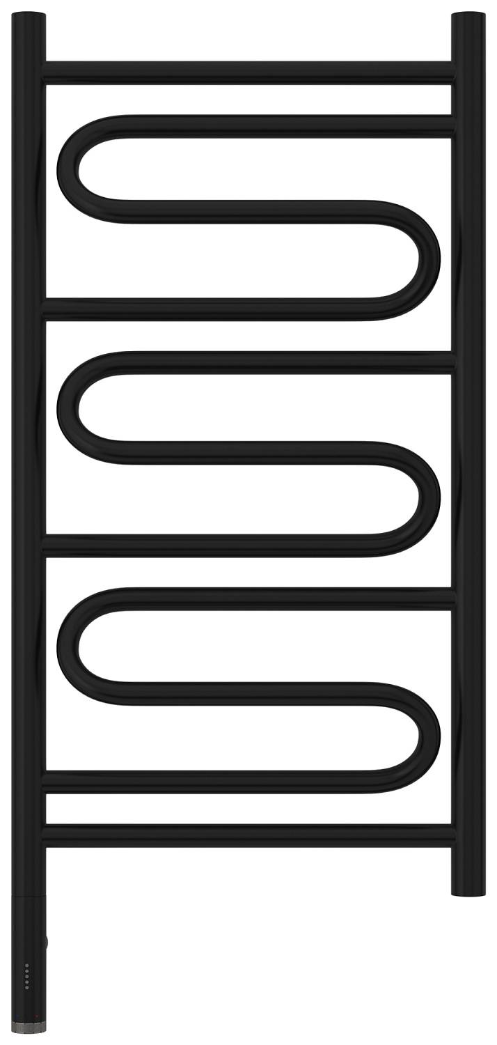 Полотенцесушитель электрический Сунержа Элегия 3.0 432x924 мм левый матовый черный 31-5818-8040