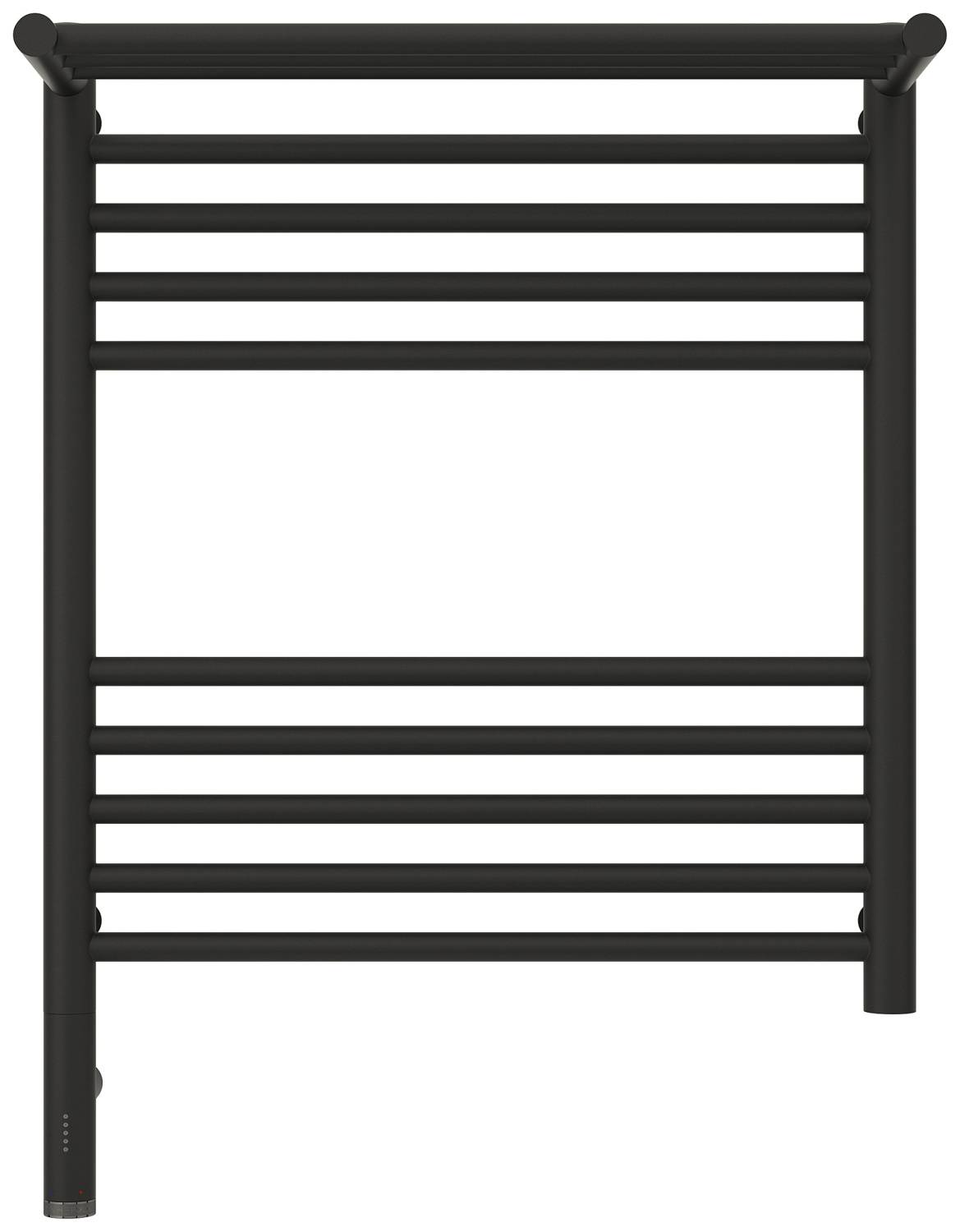 Полотенцесушитель электрический Сунержа Богема 3.0 с 1 полкой 532x724 мм левый темный титан муар 15-5806-6050