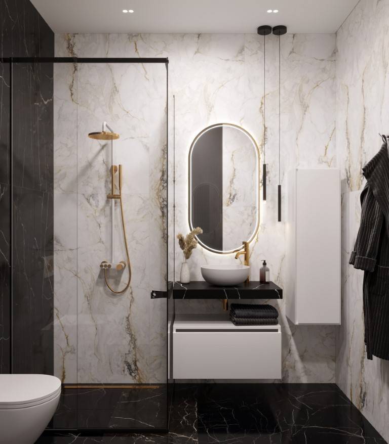 Столешница Armadi Art Flat 81х46х7 см nero 869-080-NM