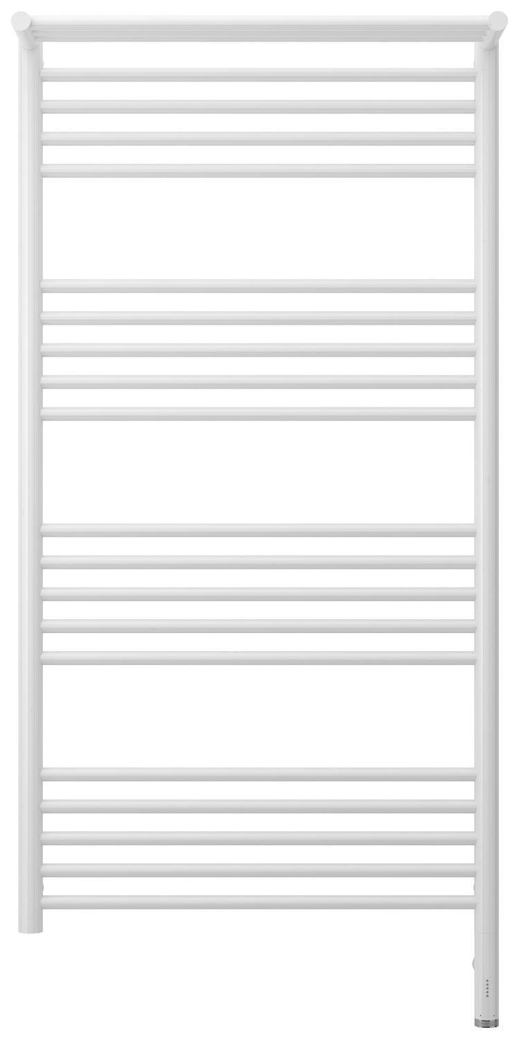 Полотенцесушитель электрический Сунержа Богема 3.0 с 1 полкой 632x1324 мм правый белый 12-5807-1260