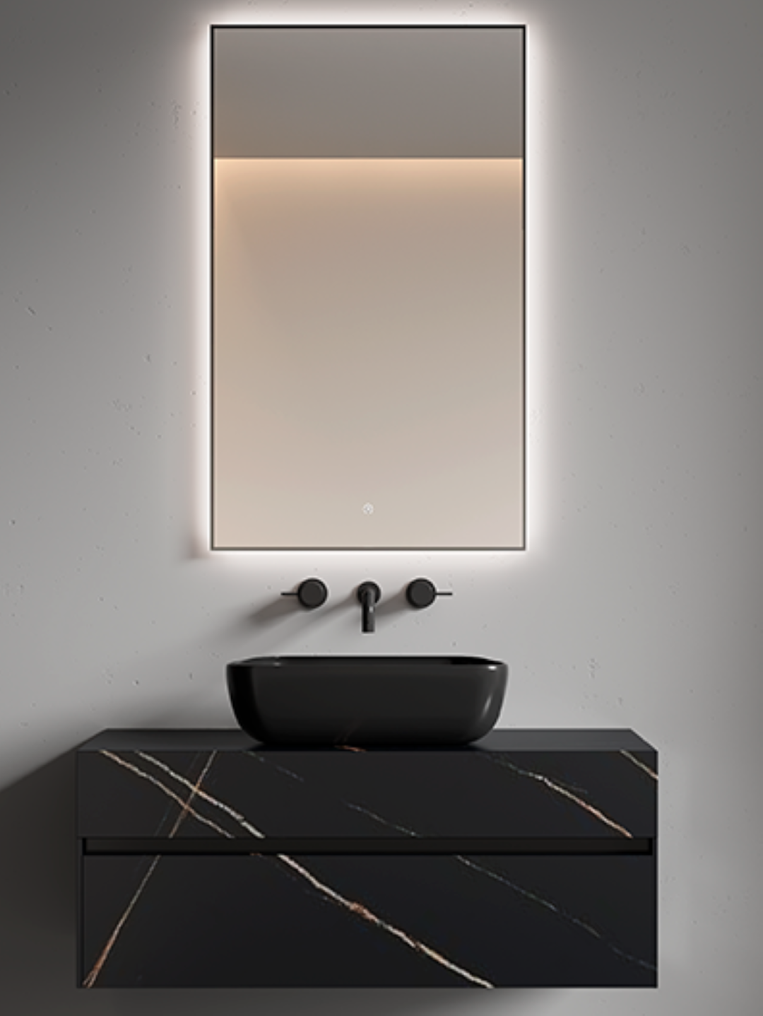 Зеркало Boheme 60x100 см с LED-подсветкой сенсором и антизапотеванием хром 569-CR