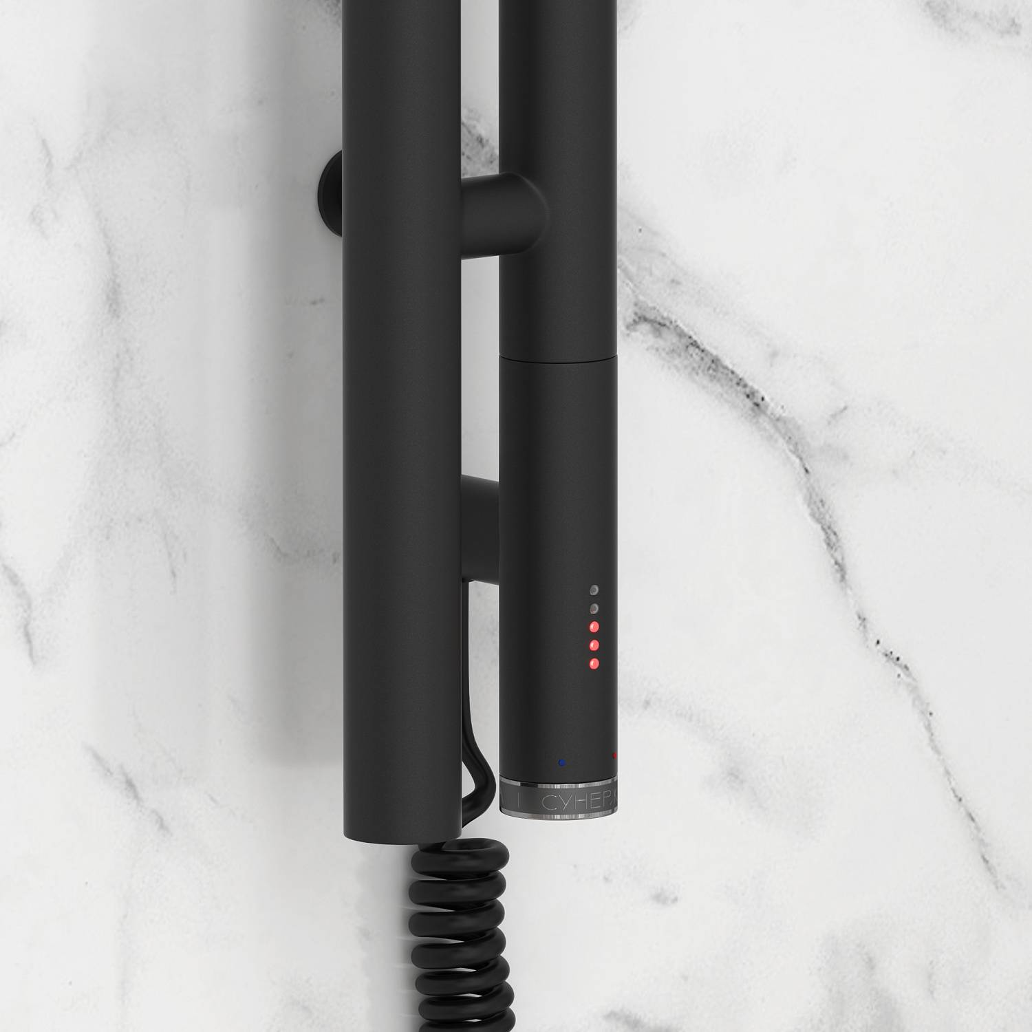 Полотенцесушитель электрический Сунержа Нюанс 3.0 85x1800 мм правый темный титан муар 15-5843-1853