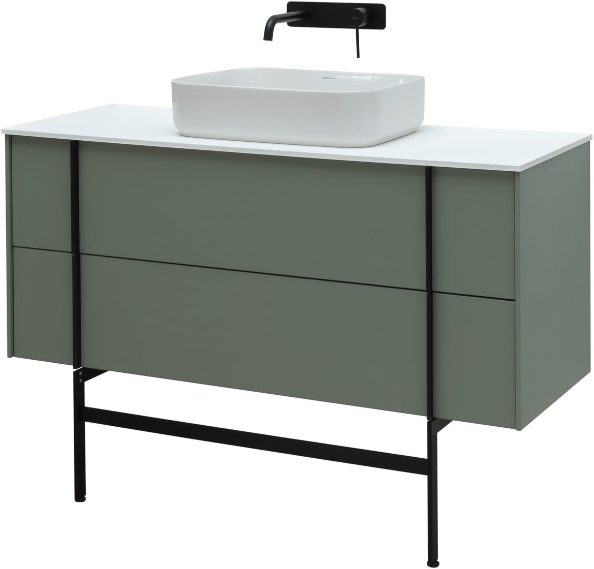 Тумба под раковину Allen Brau Reality 120x46.2x50 см олива 1.32008.CGM