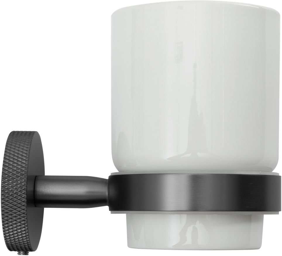 Стакан подвесной Allen Brau Priority 6.7x10.7x9.5 см графит браш 6.31002-MG