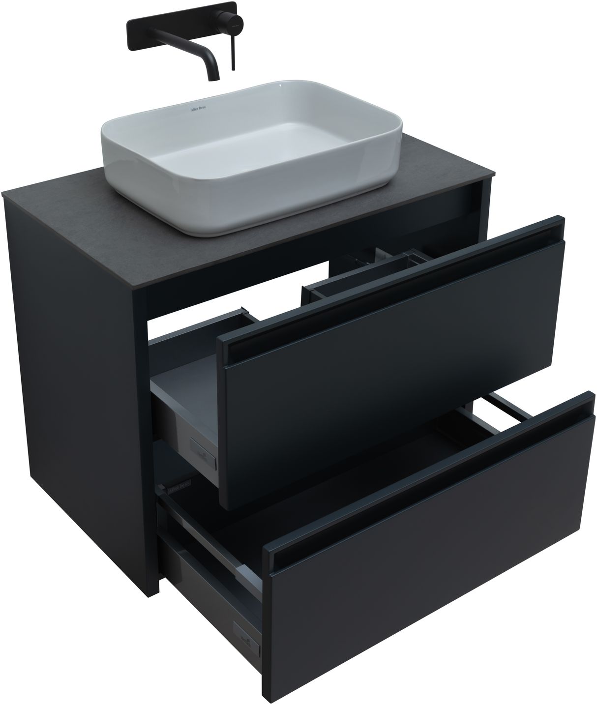 Тумба под раковину Allen Brau Fantasy 80x46x62 см антрацит 1.11001.AM