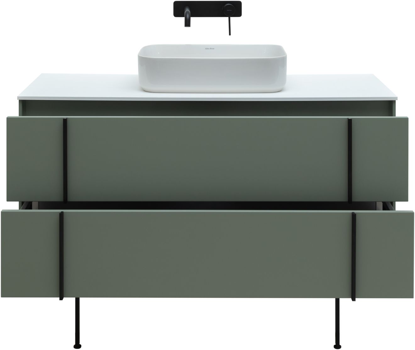 Тумба под раковину Allen Brau Reality 120x46.2x50 см олива 1.32008.CGM