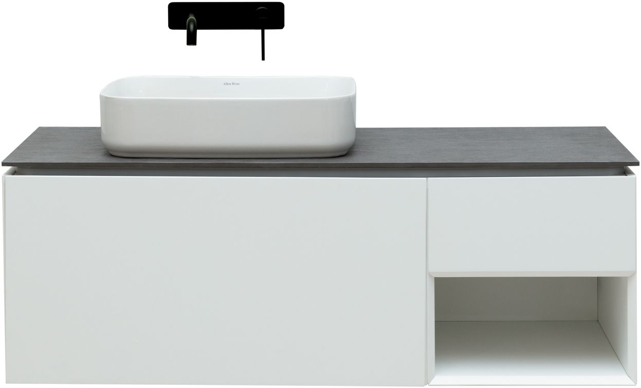 Тумба под раковину Allen Brau Infinity 119,2x45,6x40,8 см белый 1.21006.WM