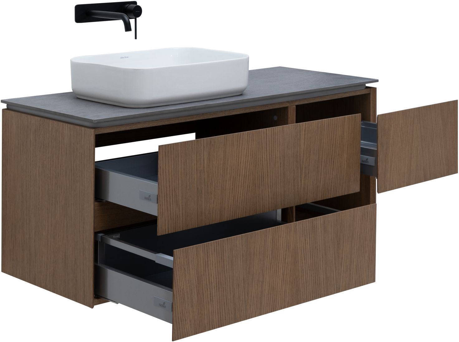 Тумба под раковину Allen Brau Infinity 119.2x45.6x51 см дуб 1.21005.NO