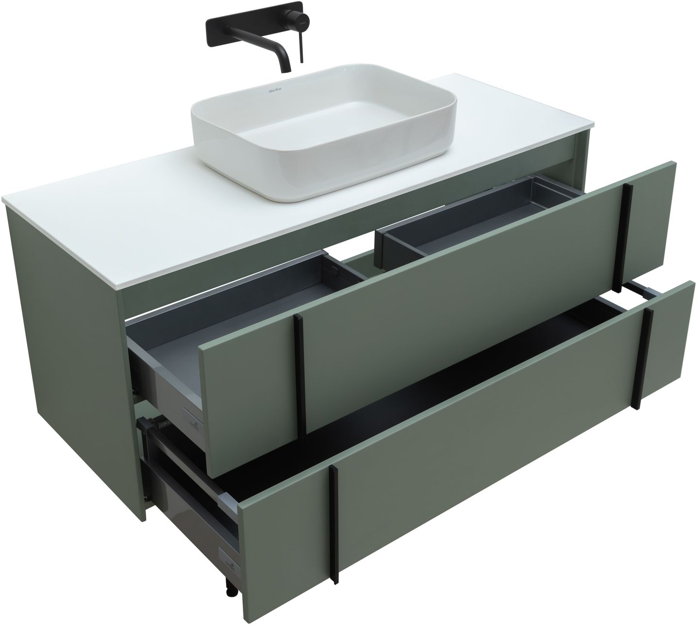 Тумба под раковину Allen Brau Reality 120x46.2x50 см олива 1.32008.CGM