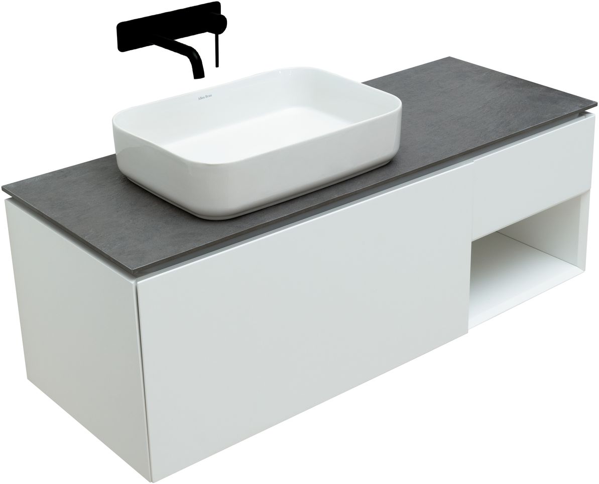 Тумба под раковину Allen Brau Infinity 119,2x45,6x40,8 см белый 1.21006.WM