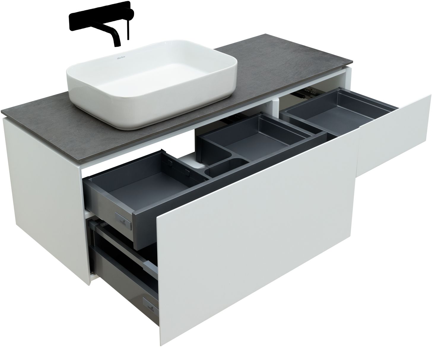 Тумба под раковину Allen Brau Infinity 119,2x45,6x40,8 см белый 1.21006.WM