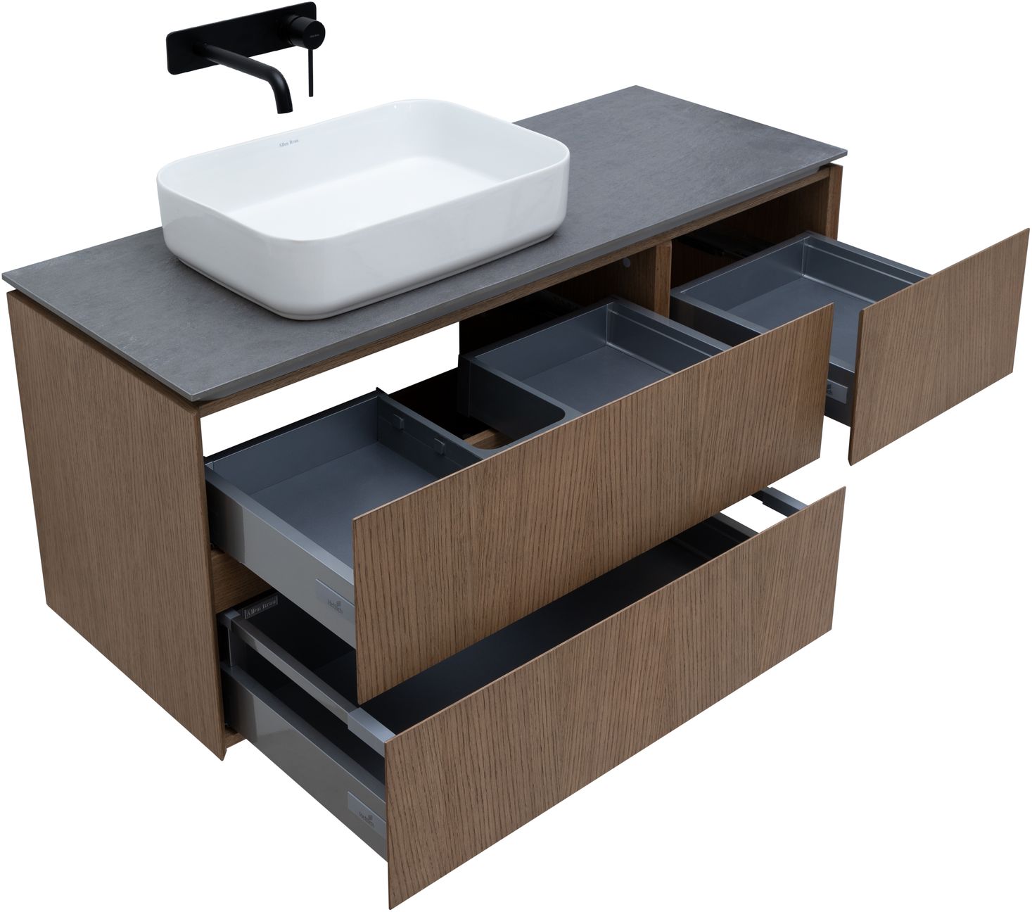 Тумба под раковину Allen Brau Infinity 119.2x45.6x51 см дуб 1.21005.NO