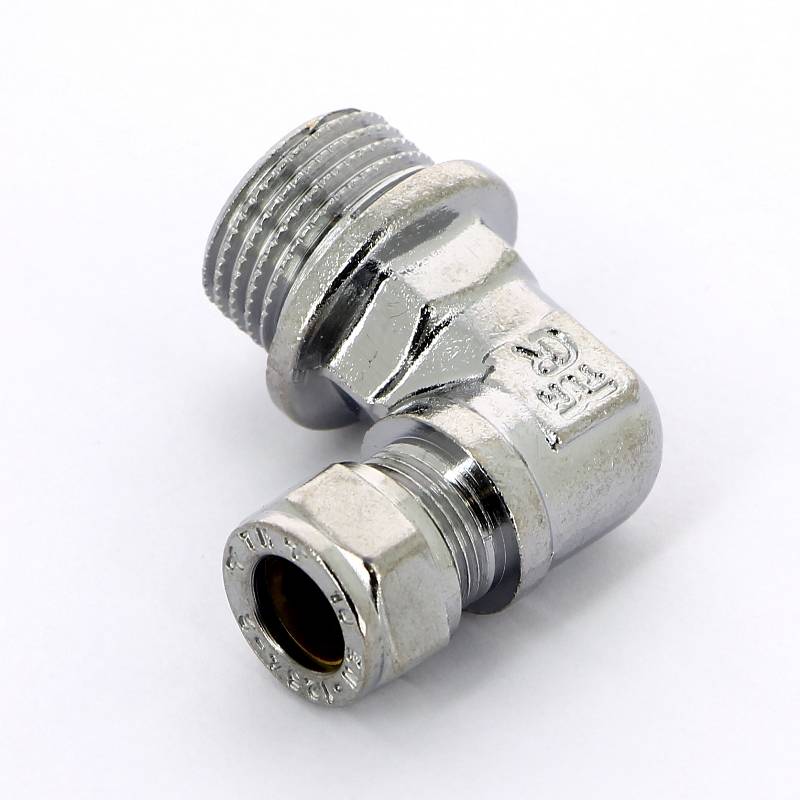 Угол обжимной хромированный Tiemme 10х1/2 наружная резьба 1130049