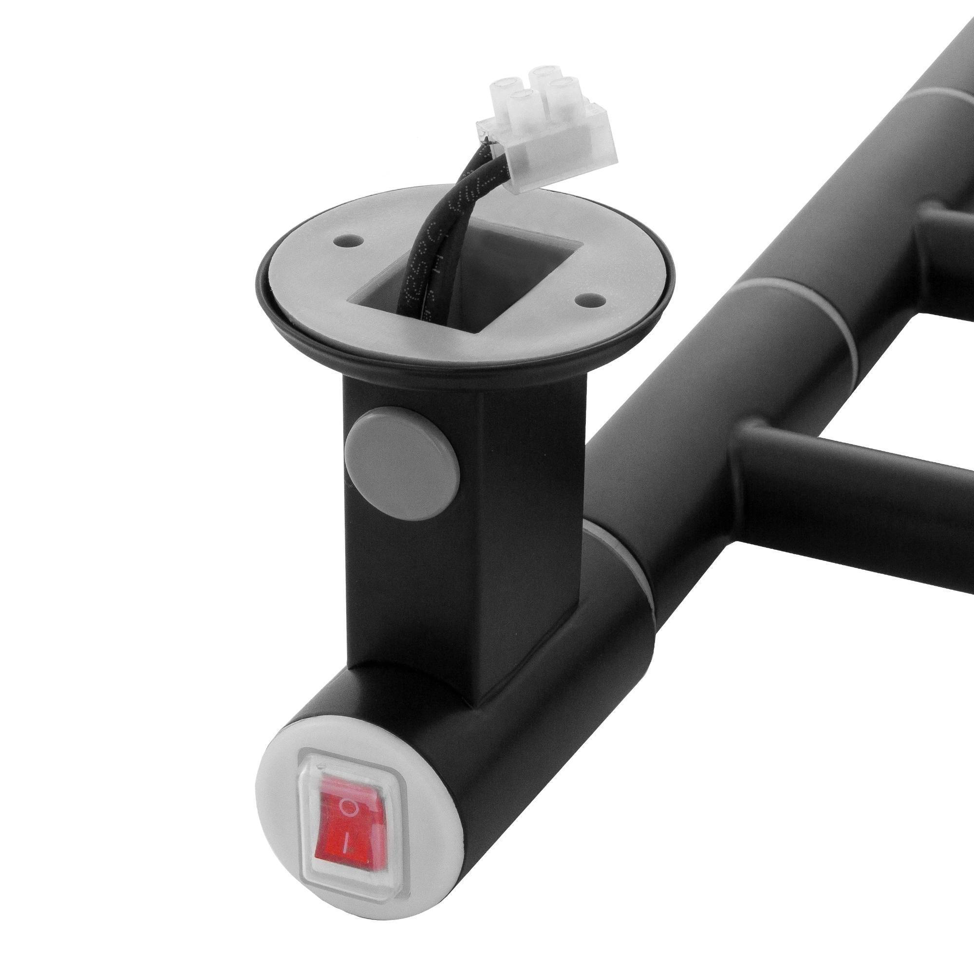 Полотенцесушитель электрический Energy I chrome G5 RAL 9005 EETR00IG500000R905M