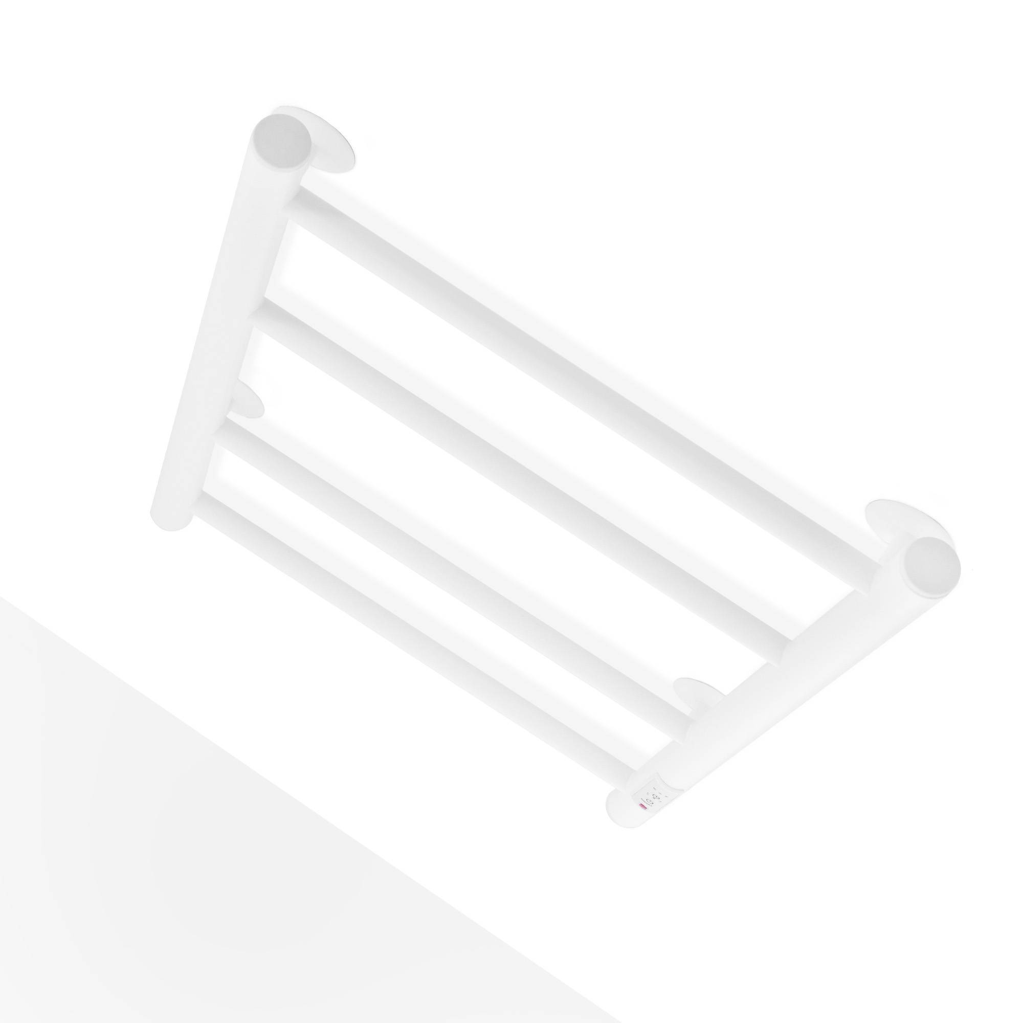 Полотенцесушитель электрический Energy Round 600x400 мм с таймером белый матовый EETR0ROUND604R903M