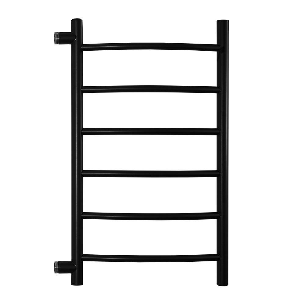 Полотенцесушитель водяной Energy Step 600х400 мм боковое подключение черный матовый RAL 9005 EWTR0STEP06040R905M