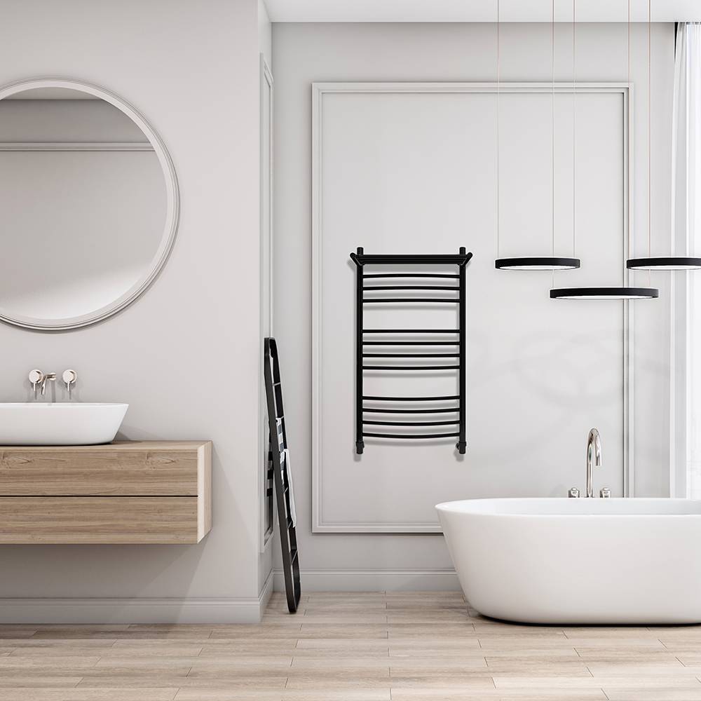 Водяной полотенцесушитель Energy Prestige Modus 1000x500 мм черный матовый EWTRPRESM10050R905M RAL 9005