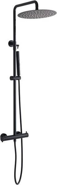 Душевая стойка Allen Brau Fantasy с термостатом черный матовый 5.11001-31