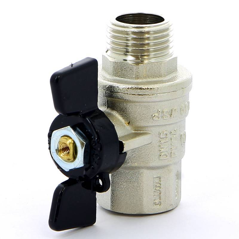 Кран шаровой Bugatti Oregon 1/2 НВ бабочка 03070060