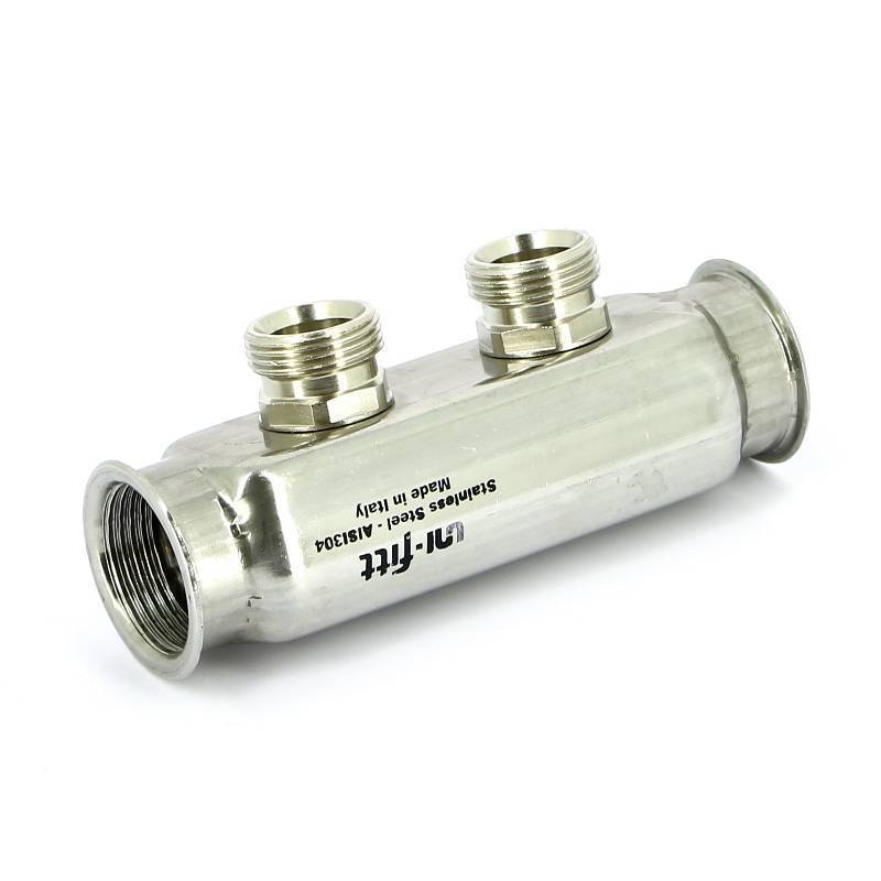 Коллектор из нержавеющей стали Uni-Fitt 1 2 выхода 3/4 EK 430I4302