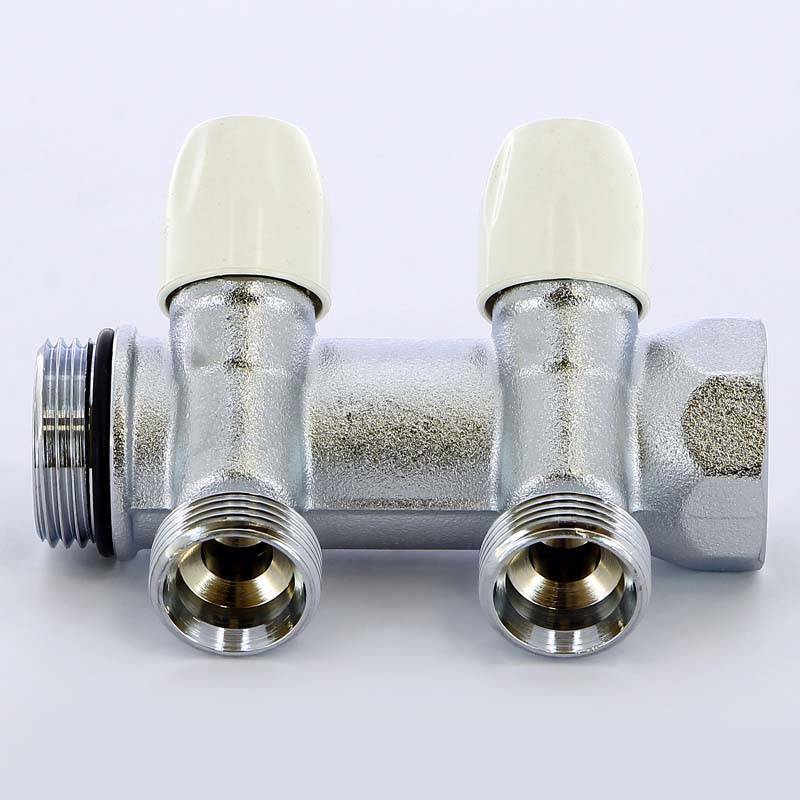 Коллектор хромированный Tiemme 1860 1 НВ 2 выхода 3/4 EK 50 мм 1860024