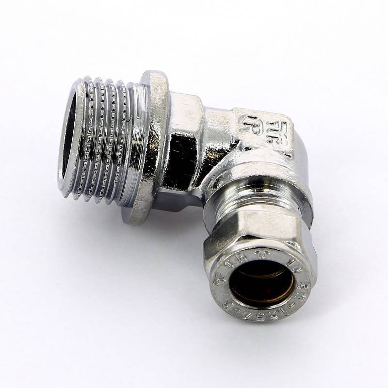 Угол обжимной хромированный Tiemme 10х1/2 наружная резьба 1130049