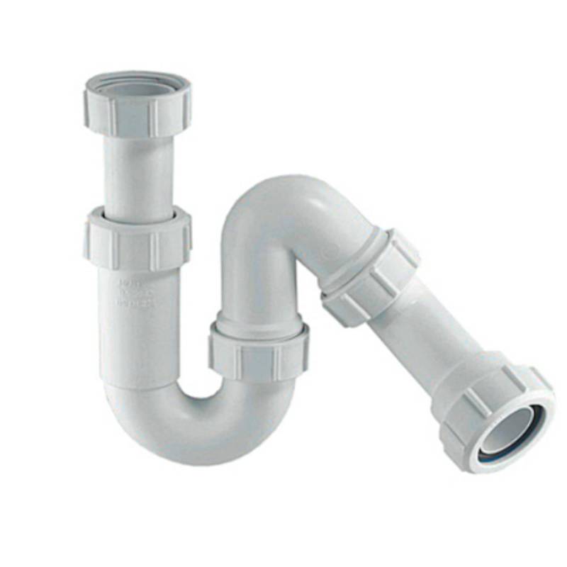 Сифон трубный McAlpine P/S-образный 1 1/4 х 32 мм компрессионный MRW7