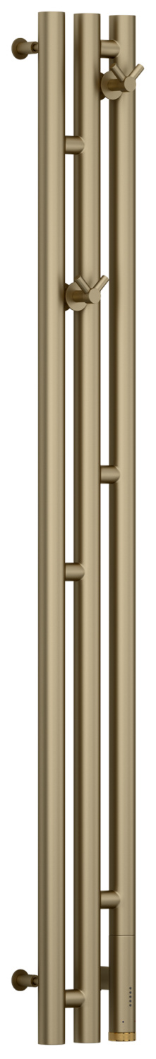 Полотенцесушитель электрический Сунержа Терция 3.0 138x1200 мм правый золотой шёлк матовый 32-5845-1211