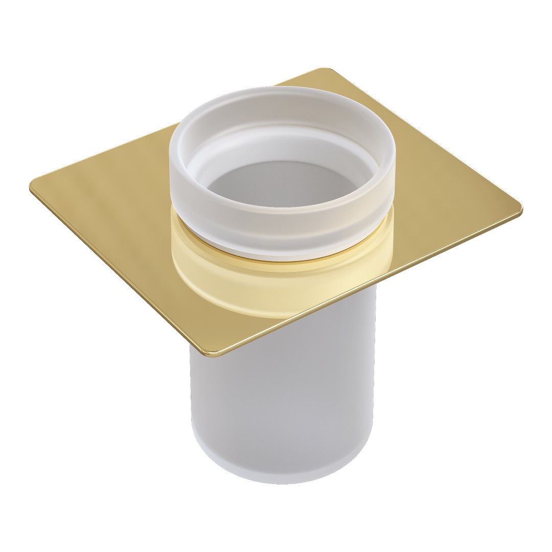 Стакан для зубных щеток подвесной Boheme Space стеклянный золото 10966-G-TUM