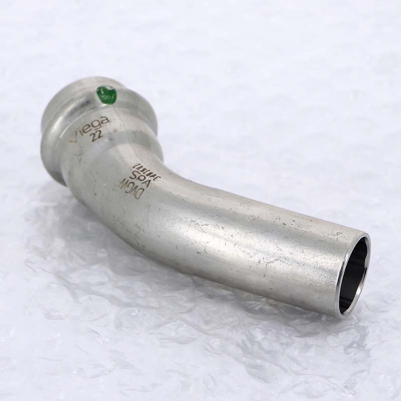 Угол-вставка 45° пресс Viega Sanpress Inox 22 мм нержавеющая сталь 435400