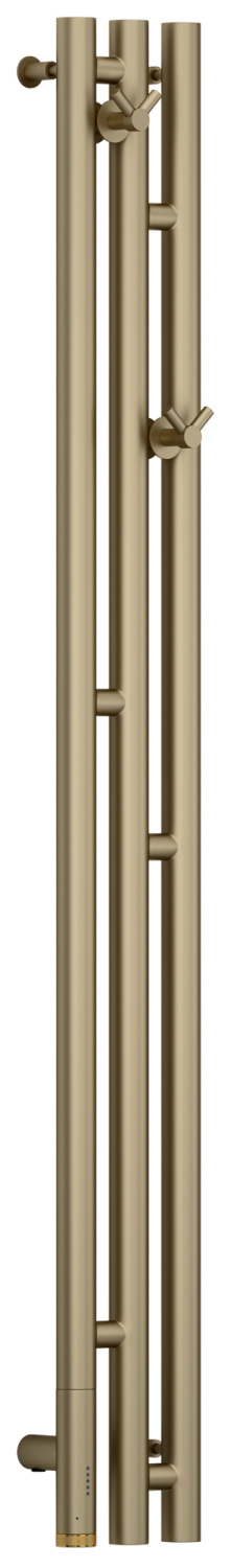 Полотенцесушитель электрический Сунержа Терция 3.0 138x1200 мм левый золотой шёлк матовый 32-5844-1211