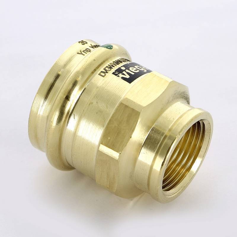 Муфта переходная пресс-В Viega Sanpress бронза 35х3/4 357542