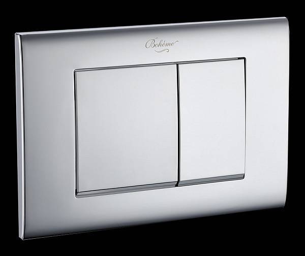 Кнопка смыва для инсталляции Boheme пластик 24х1.5х16 см хром 656