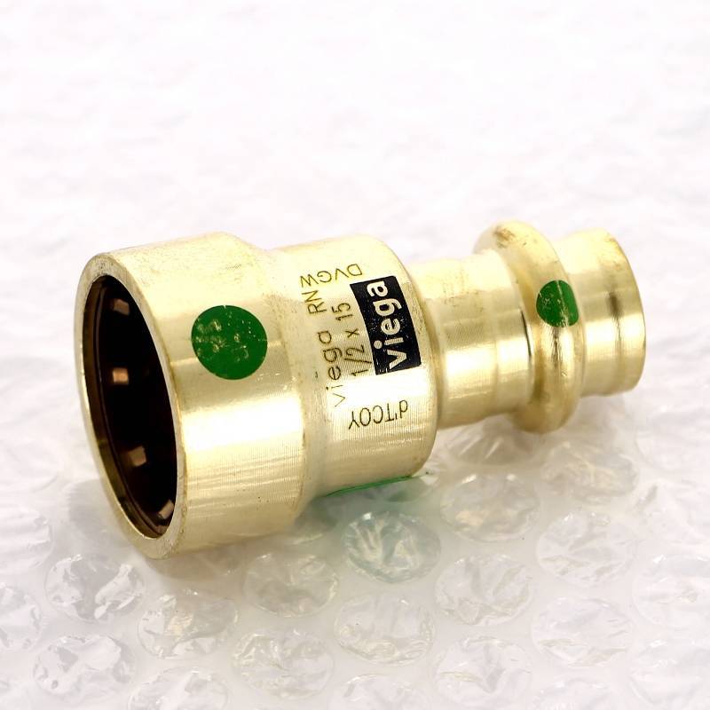 Муфта переходная Viega Megapress с SC-Contur DN15 1/2 x 15 мм бронза 736255