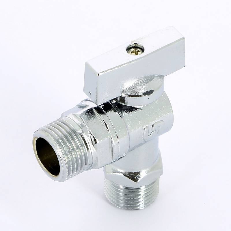 Кран шаровой Uni-Fitt 1/2 НН для подключения бачков и смесителей хромированный 180C2000