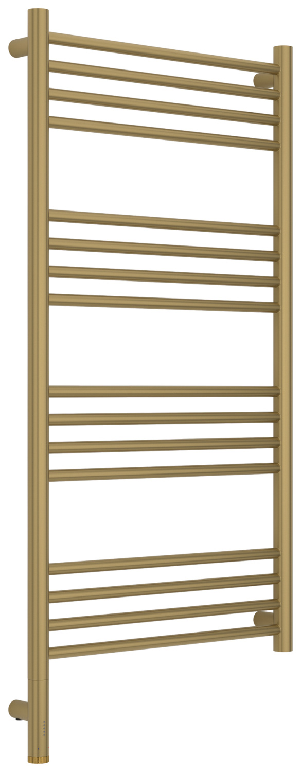 Полотенцесушитель электрический Сунержа Богема 3.1 прямая 50х100 см левое подключение золотой шёлк матовый 32-6004-1050