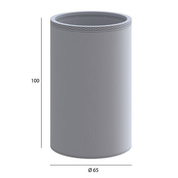 Стакан для ванной подвесной Boheme Uno графит 10974-GM