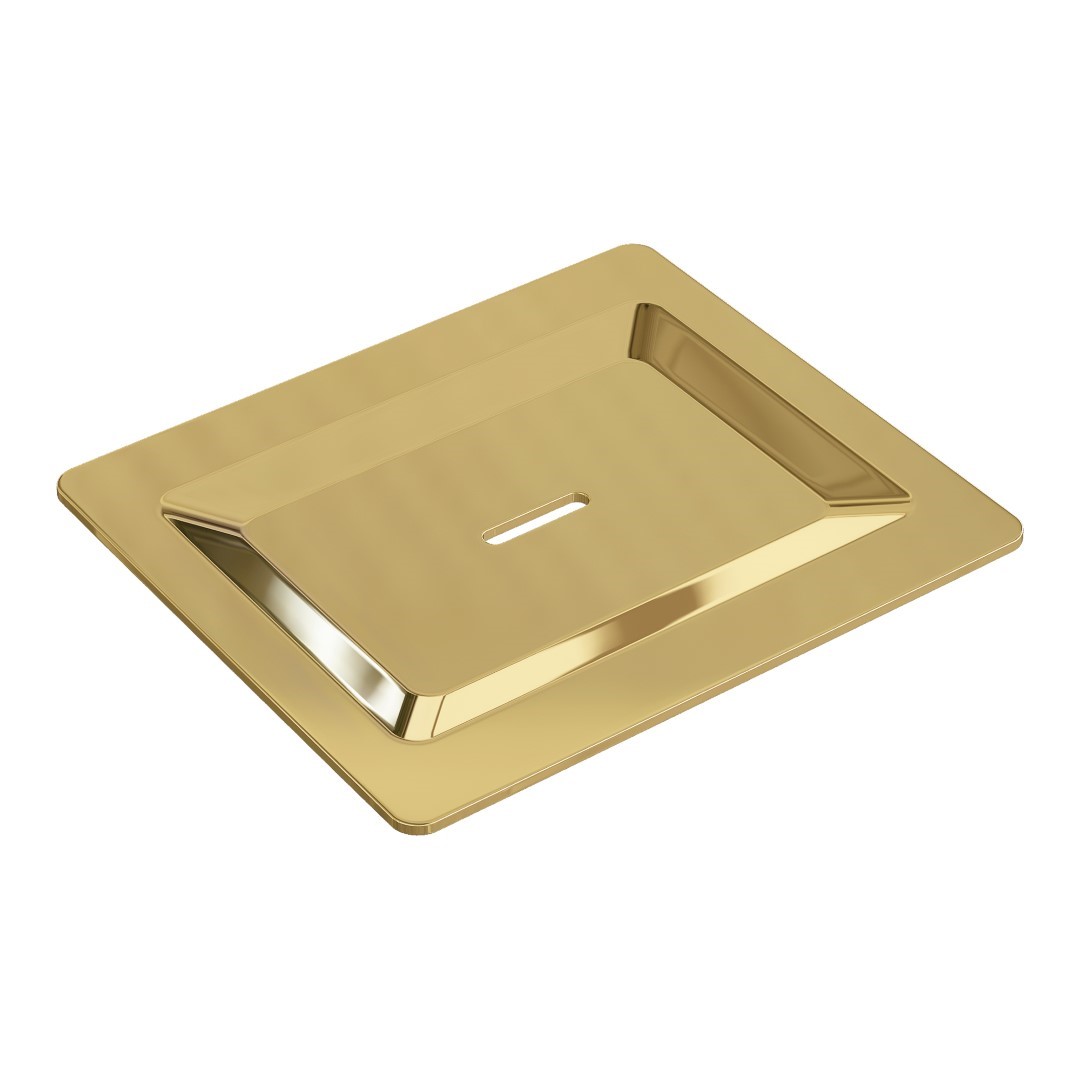 Мыльница накладная Boheme Space с латунной чашей золото 10966-G-SOAP