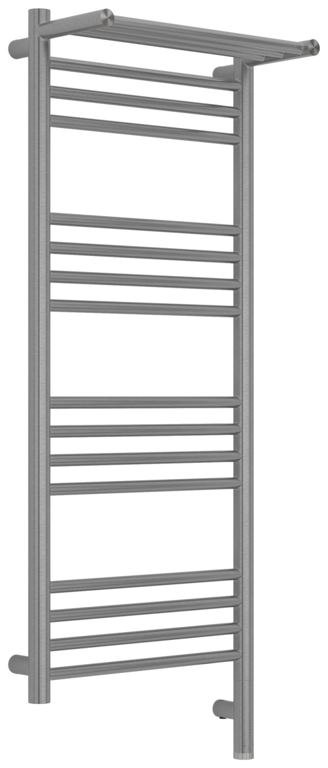 Полотенцесушитель электрический Сунержа Богема 3.1 с 1 полкой 400x1000 мм правый сатин браш 071-6007-1040