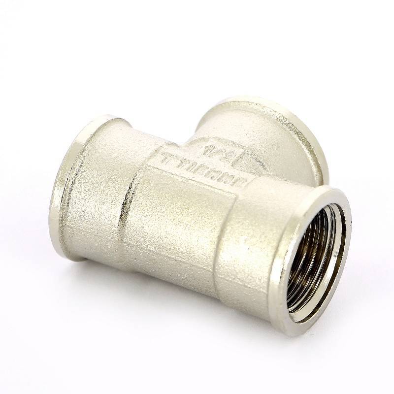 Тройник никелированный Tiemme 1/2 ВР-ВР-ВР 1500061